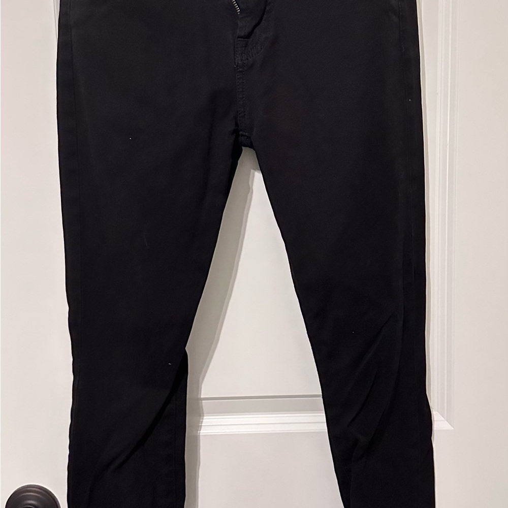 7 For All Mankind Women's Black Skinny Jeans